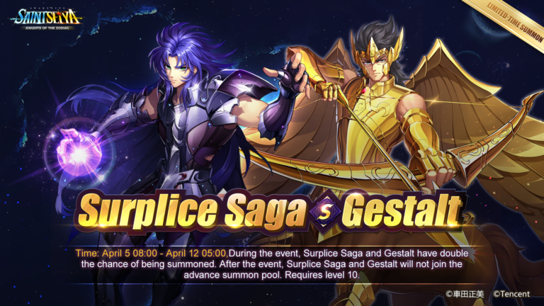 Re-run Surplice Saga and Gestalt