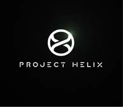 Concept design spéculatif de la Xbox Project Helix, console next-gen Microsoft avec motif double hélice ADN et liserés verts, non officiel