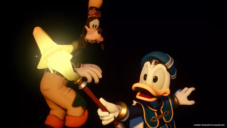 Donald et Dingo dans Kingdom Hearts IV Donald et Dingo recherchent Sora dans Kingdom Hearts 4