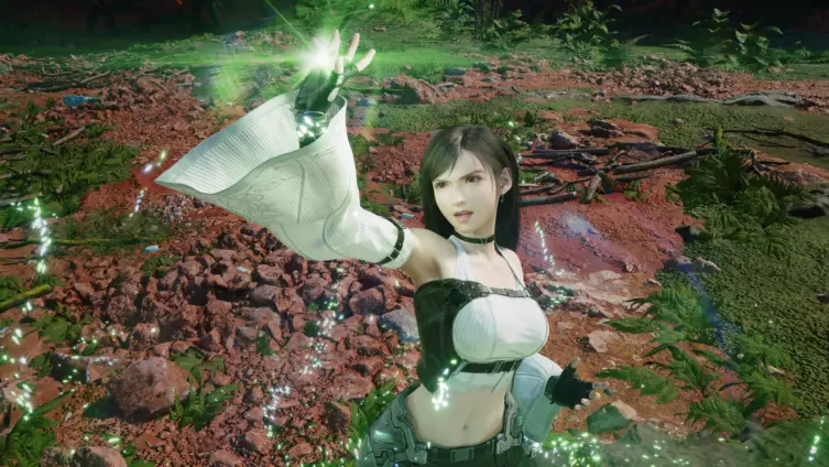 FF7 Revelation — Tifa Mage Noir (système FITS) Final Fantasy VII Revelation — Tifa en tenue Mage Noir, système FITS en action