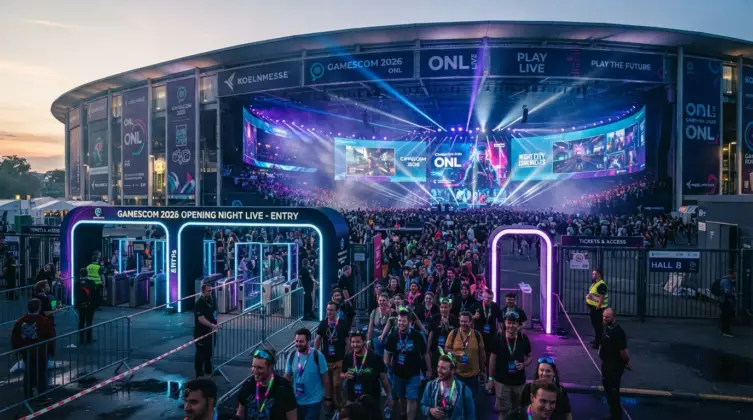 Accès du public à la salle de l'Opening Night Live lors de la Gamescom 2026