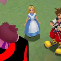 kingdom heart 2 alice et le chat du cheshire