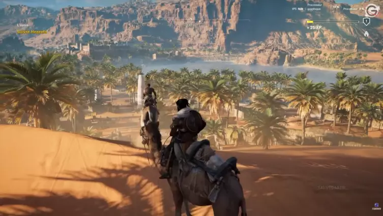 Paysage d'Égypte dans Assassin's Creed Origins