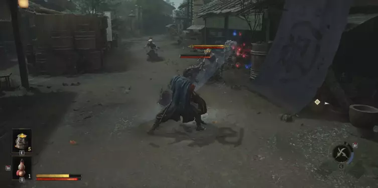 Musashi exécute un Issen dans Onimusha: Way of the Sword