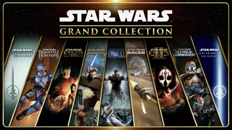 Illustration d'une collection de jeux vidéo Star Wars