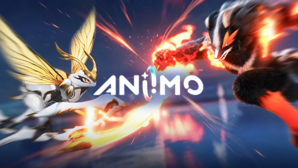 Two Aniimo fighting in an action scene related to the game's combat