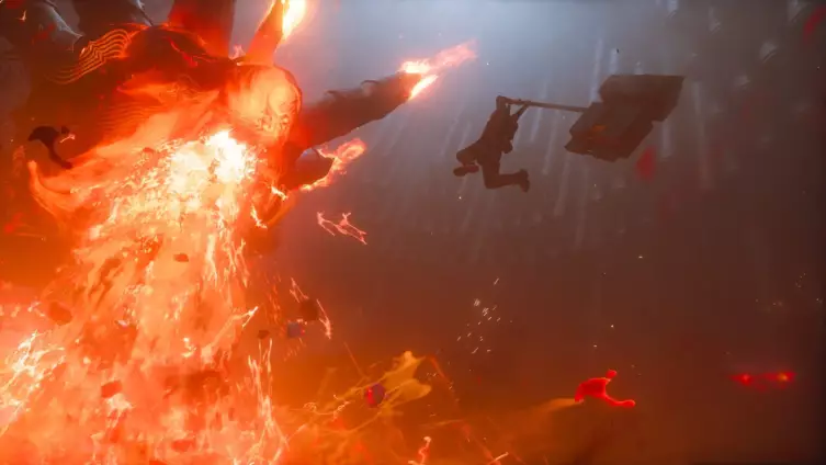 Dylan Faden combat un ennemi avec l’Aberrant dans CONTROL Resonant