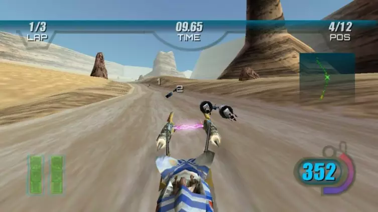 Course de modules dans Star Wars Episode I: Racer