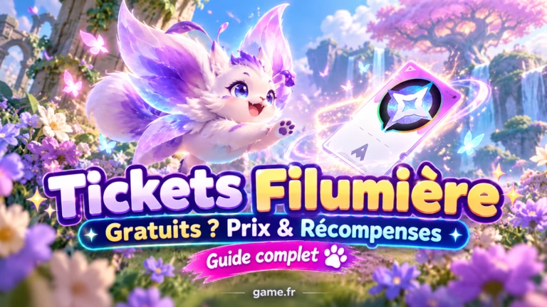 Ticket Filumière Aniimo : tirages, Fragments, prix et récompenses expliqués