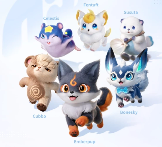 Starter Aniimo au style kawaii dans un visuel officiel du jeu