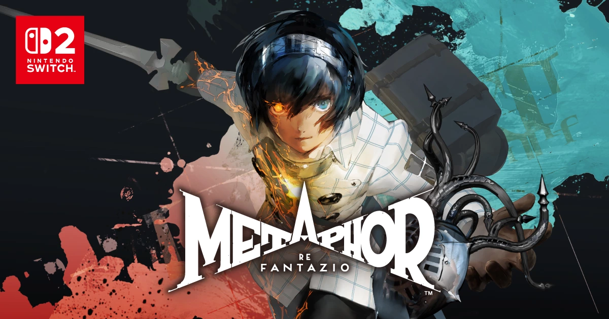 Illustration officielle de Metaphor: ReFantazio pour sa sortie sur Nintendo Switch 2.