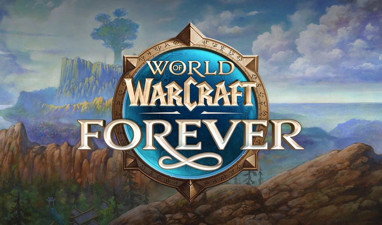Illustration promotionnelle officielle de World of Warcraft: Forever publiée par Blizzard.