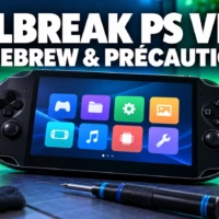 Visuel de couverture du guide jailbreak PS Vita, homebrew et précautions
