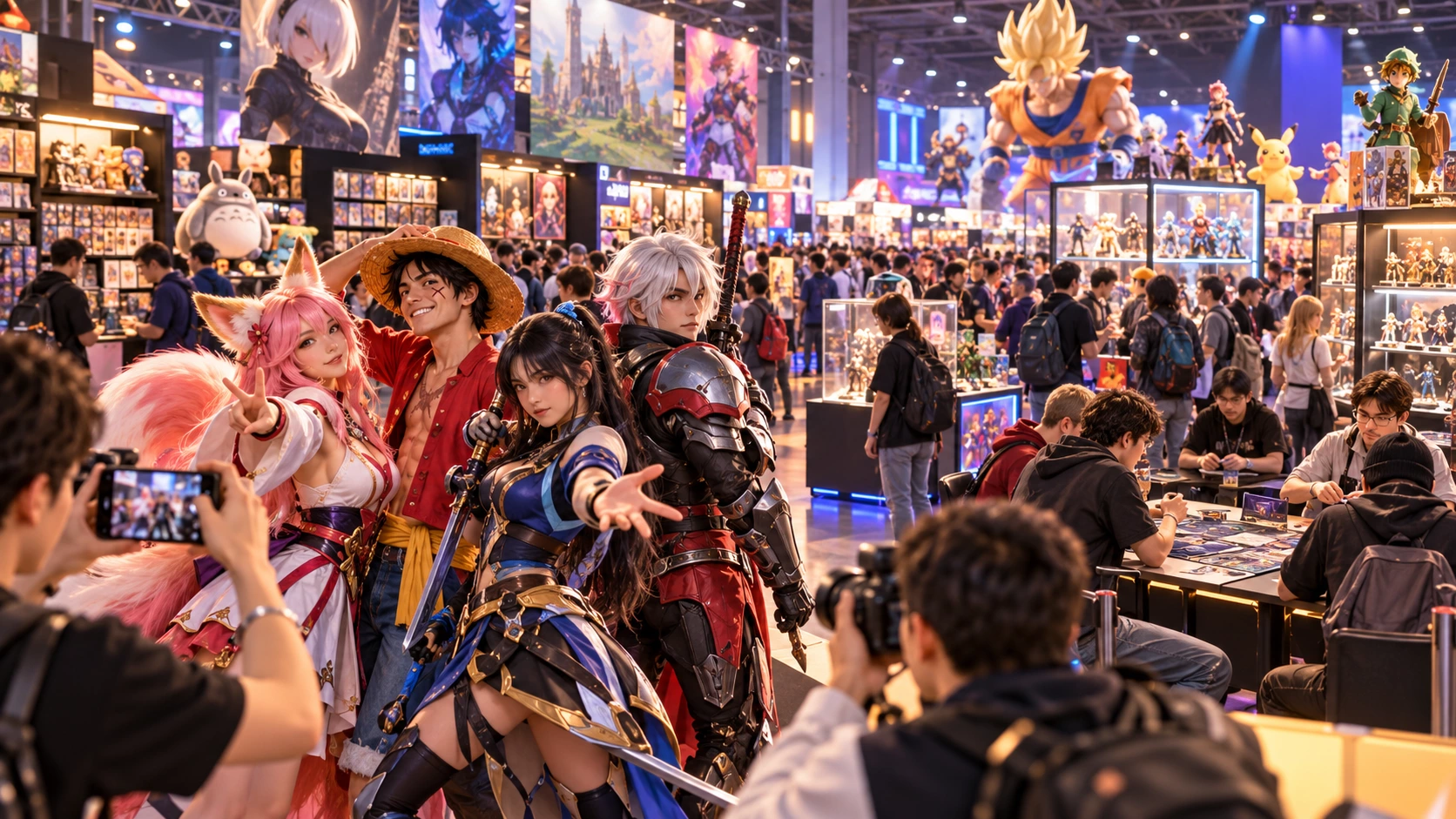 Cosplayers, cartes à collectionner et stands pop culture à la Paris Games Week 2026