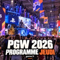 Visuel de la Paris Games Week 2026 annoncant le programme du jeudi 22 octobre.