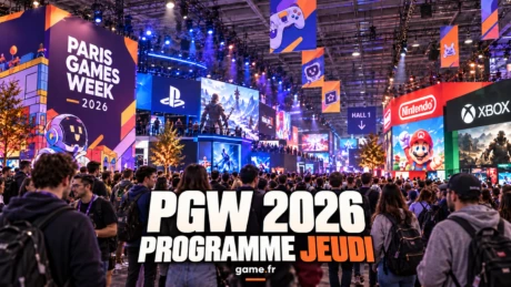 Visuel de la Paris Games Week 2026 annoncant le programme du jeudi 22 octobre.